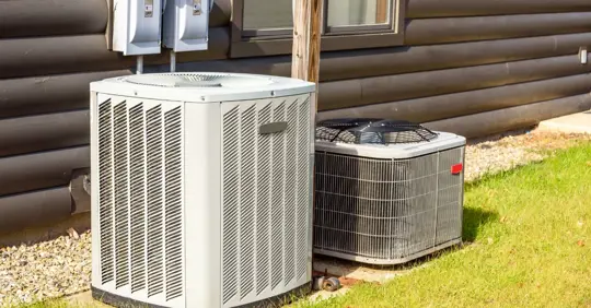 HVAC unit under the sun